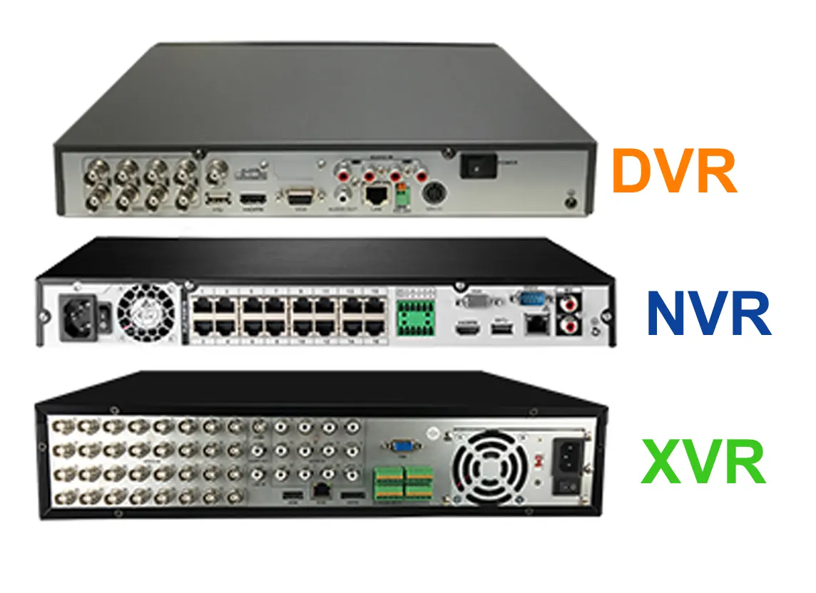 تفاوت DVR - NVR - XVR