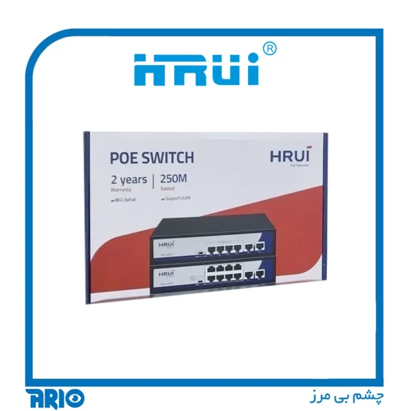 سوییچ شبکه 4 پورت HRUI HR900-AF-42N 65W.2